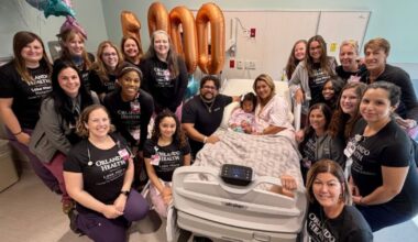 Orlando Health Lake Mary celebrated the birth of its 1,000th baby