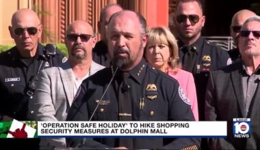 Sweetwater police chief says officers will protect Black Friday and Christmas shoppers at Dolphin Mall