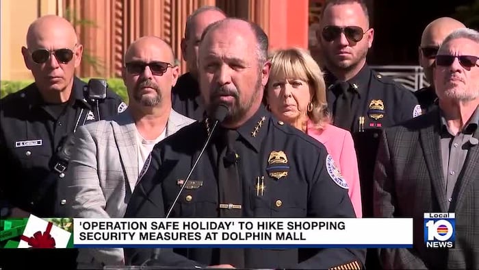 Sweetwater police chief says officers will protect Black Friday and Christmas shoppers at Dolphin Mall