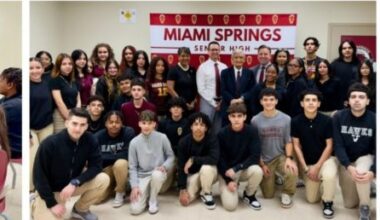 AMBASSADOR ARMANDO VALLADARES VISITS MIAMI SPRINGS SENIOR HIGH TO SHARE HIS STORY AS A SURVIVOR OF POLITICAL IMPRISONMENT IN CUBA