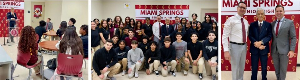 AMBASSADOR ARMANDO VALLADARES VISITS MIAMI SPRINGS SENIOR HIGH TO SHARE HIS STORY AS A SURVIVOR OF POLITICAL IMPRISONMENT IN CUBA