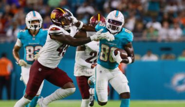 Washington Commanders vs Miami Dolphins 1st Quarter updates