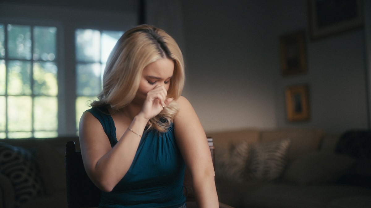 Kaya Callahan crying