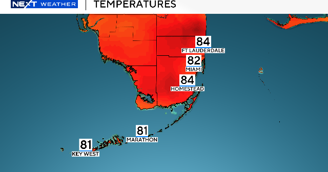 Warm and dry weekend across South Florida ahead of next week's cold front filled with Arctic air
