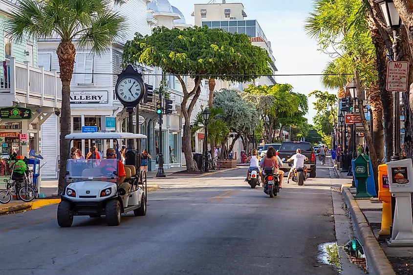 Duval Street in Key West, Florida.