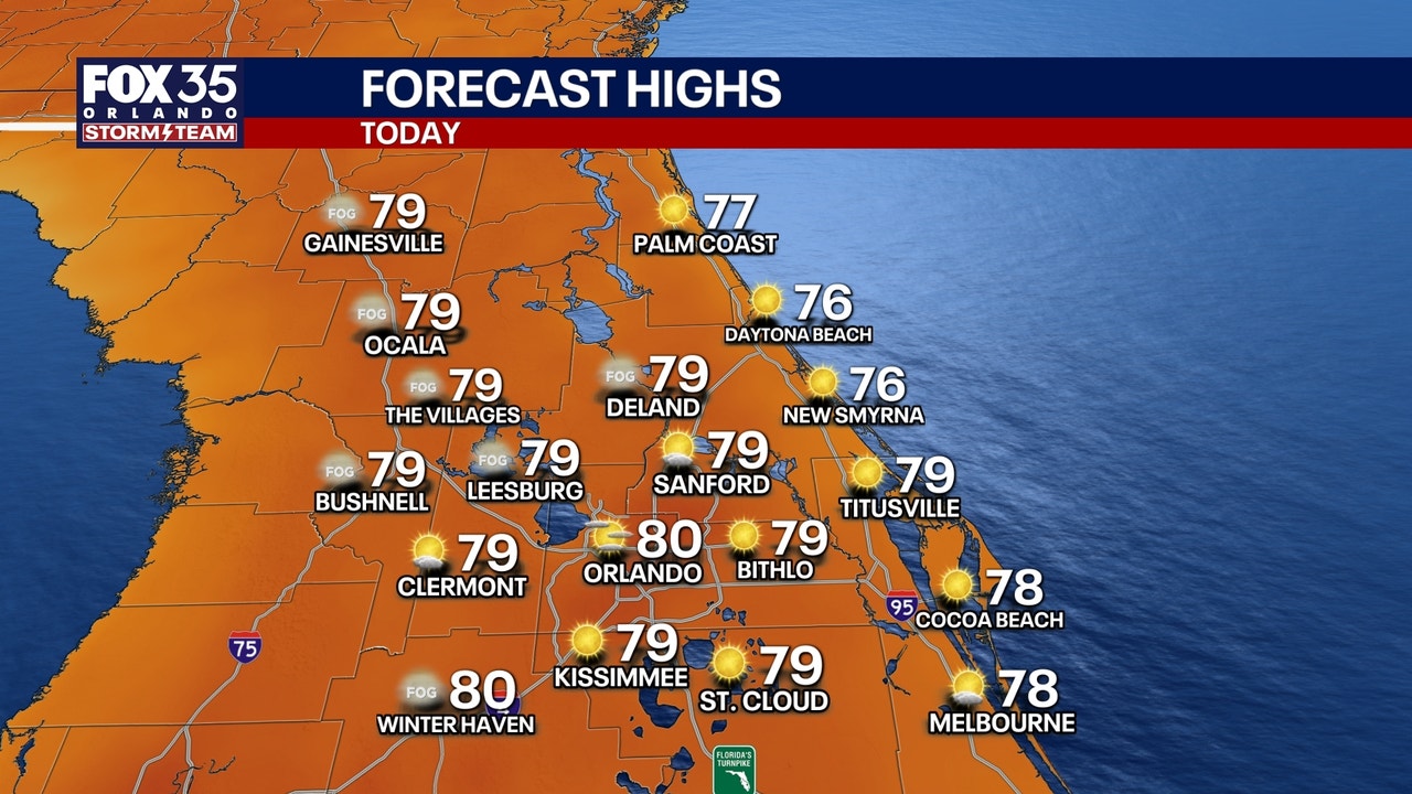 Orlando weather: Sunshine, mild temperatures to kickoff the weekend