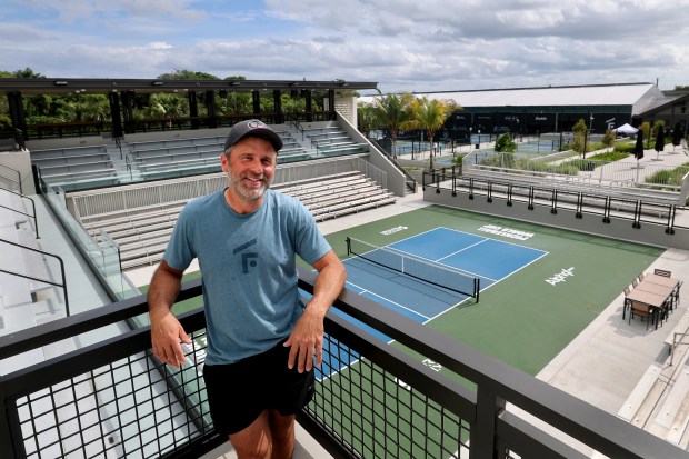 Brad Tuckman, co-founder of The Fort pickleball complex at Snyder Park in Fort Lauderdale on Nov. 6, 2025. (Mike Stocker/South Florida Sun Sentinel)