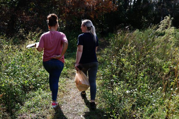 Keri Lopez and Lauren Tucker from United Global Outreach head...