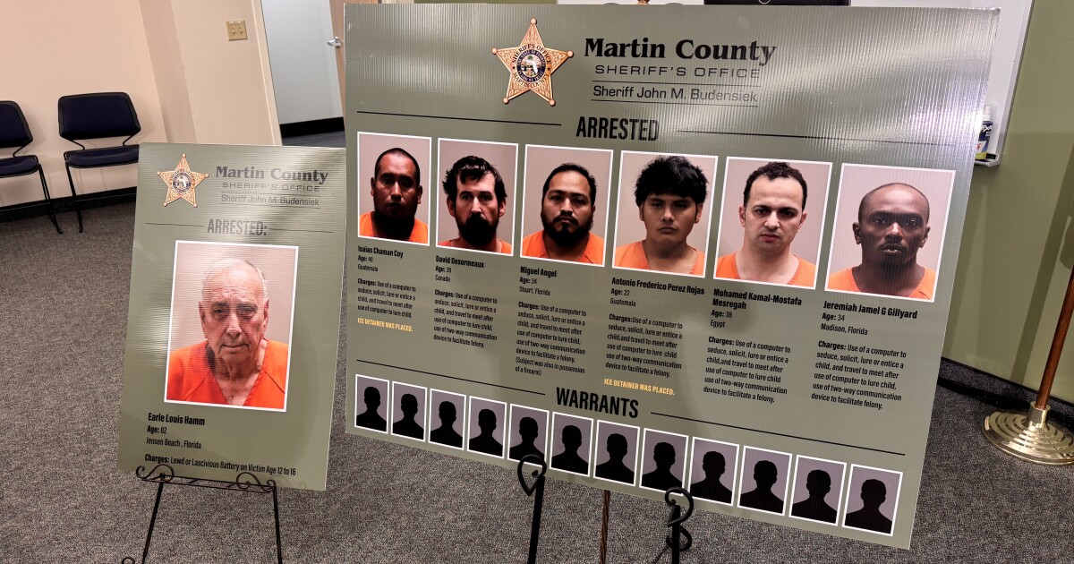 Attorney General Uthmeier discusses child sex crimes arrests in Martin County