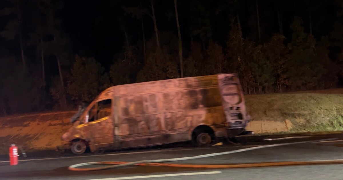 Vehicle fire snarls traffic on I-10 in Tallahassee Monday