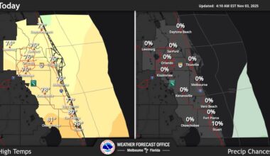 Central Florida could see temps drop into 50s overnight – Orlando Sentinel