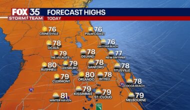 Orlando weather: Chilly start to the day, warmer weather on the way