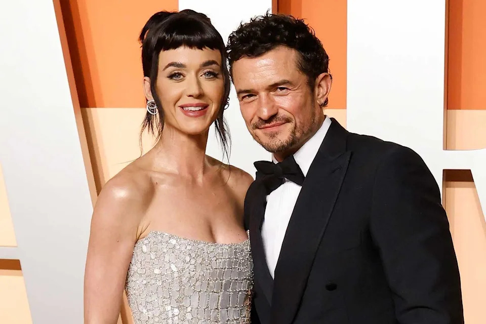 Taylor Hill/FilmMagic Katy Perry and Orlando Bloom at the 2025 Vanity Fair Oscar Party
