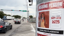 A missing flyer for Angelina Plasencia posted in northwest Miami-Dade.