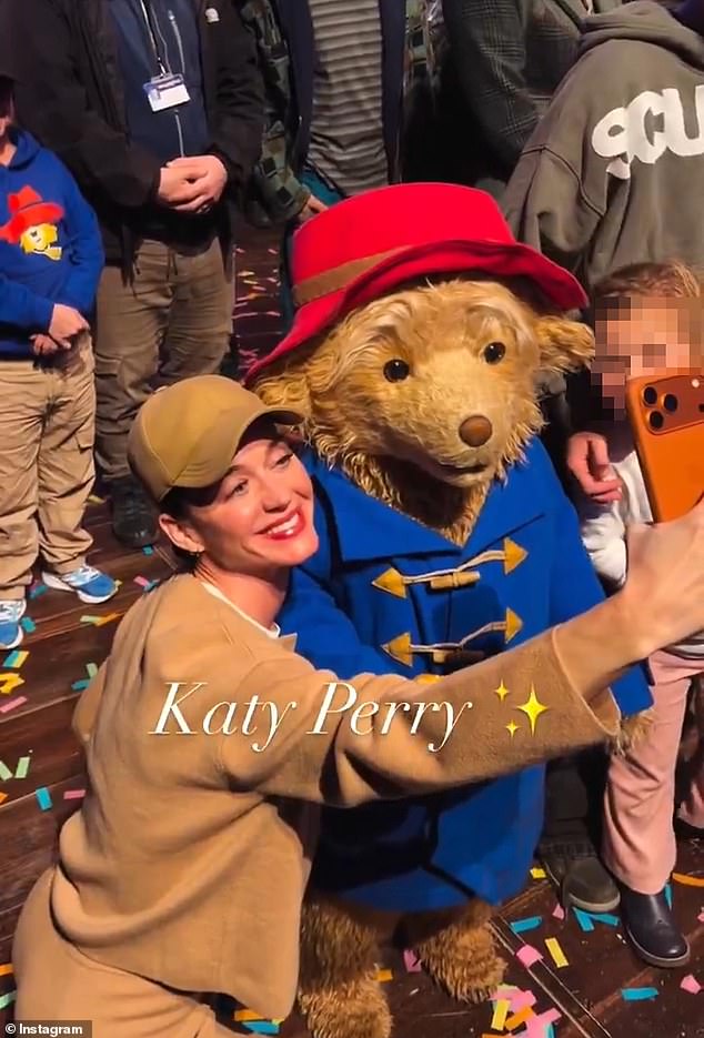 Earlier this week, both Katy and Orlando also took their daughter to see Paddington: The Musical in London, where they grabbed a photo with the iconic bear