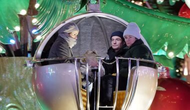 Katy Perryand her ex Orlando Bloom were every inch the amicable co-parents as they enjoyed a festive trip to Winter Wonderland on Tuesday