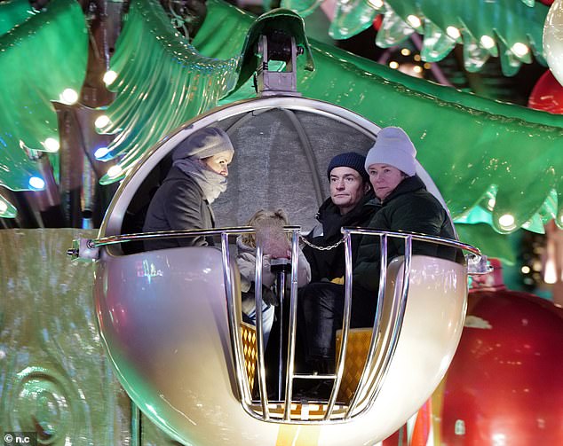 Katy Perryand her ex Orlando Bloom were every inch the amicable co-parents as they enjoyed a festive trip to Winter Wonderland on Tuesday