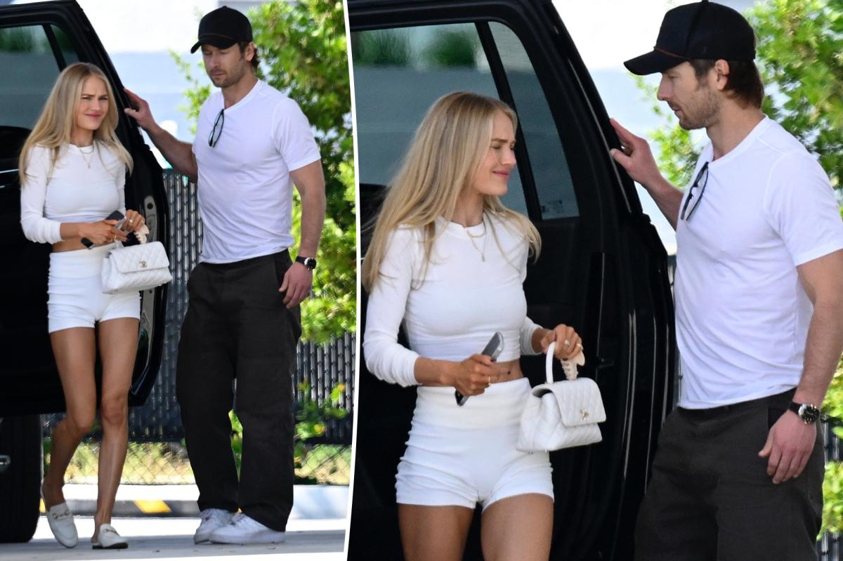 Glen Powell and Michelle Randolph jet off to Miami for the holidays