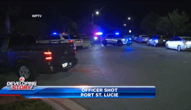 Port St. Lucie officer hospitalized after being shot while responding to disturbance - WSVN 7News | Miami News, Weather, Sports