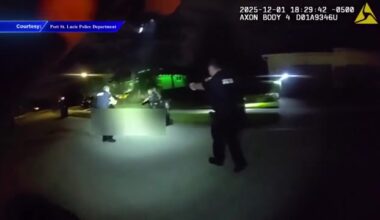 Bodycam video shows moment Port St. Lucie Police officers were met with gunfire after responding to home; officer injured - WSVN 7News | Miami News, Weather, Sports