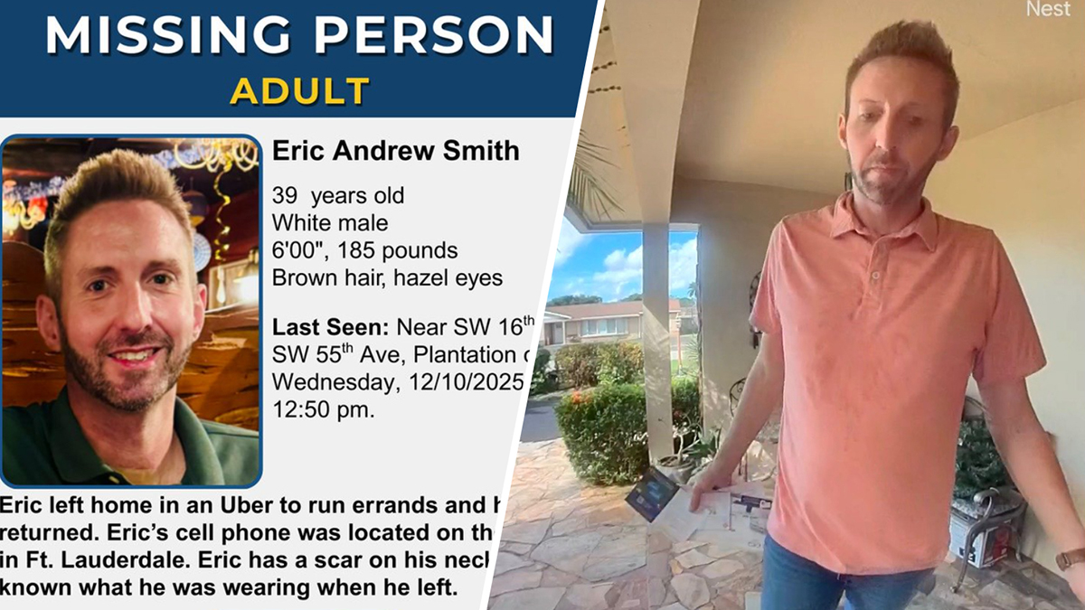 Plantation Police searching for missing man Eric Andrew Smith – NBC 6 South Florida