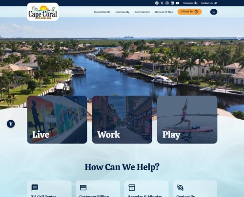 Cape Coral Launches Redesigned Website to Enhance Accessibility, Engagement, Ease of Use