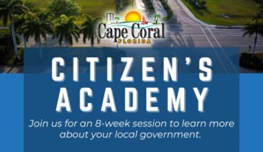 Applications Open for the 2025 Cape Coral Citizen’s Academy