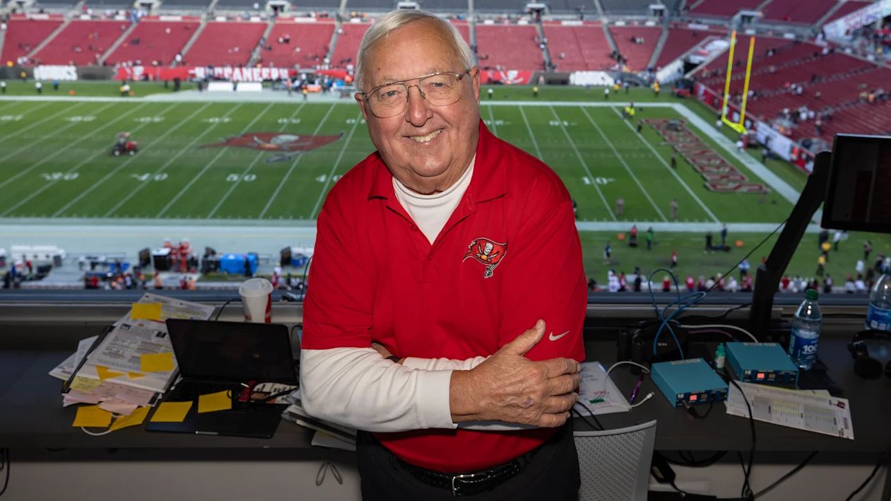 Play-by-play announcer Gene Deckerhoff and the Tampa Bay Buccaneers announced Wednesday that he will retire at the end of the season. (Photo from Tampa Bay Buccaneers website)