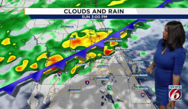 Central Florida can expect rising rain chances this weekend as cold front approaches
