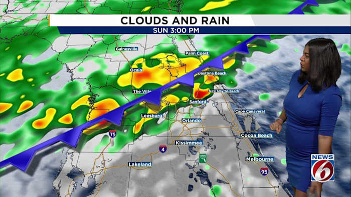 Central Florida can expect rising rain chances this weekend as cold front approaches