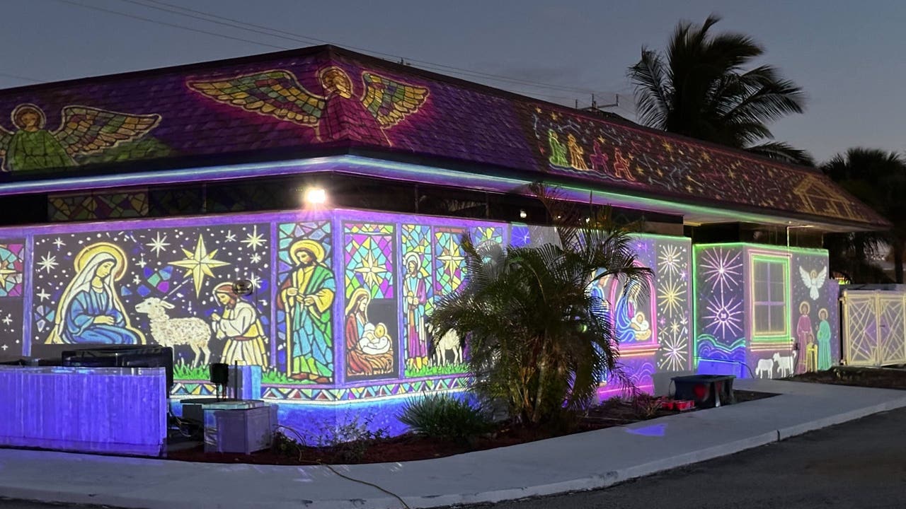 Florida couple told to shut down nativity light display at Satellite Beach business