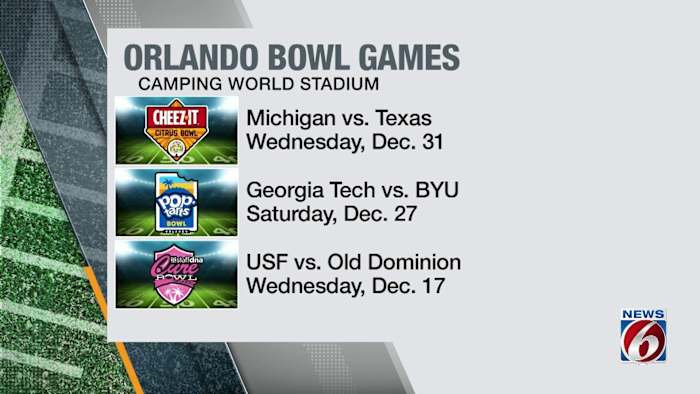 Who’s going bowling in Orlando? Matchups announced for all 3 games at Camping World Stadium