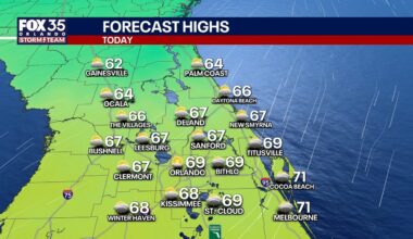 Orlando weather: Cooler temperatures sticking around this week in Central Florida