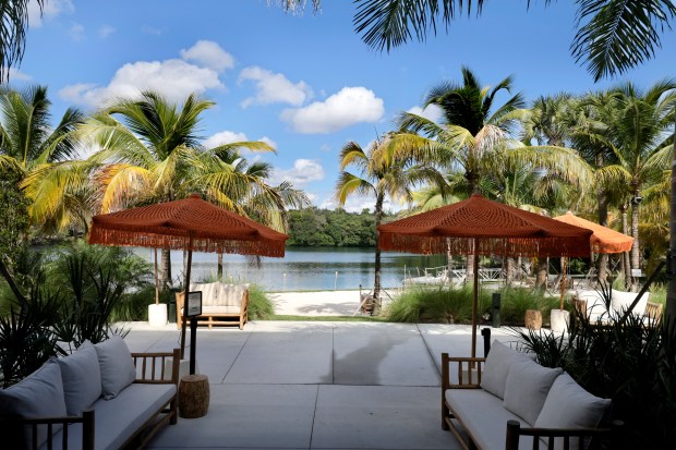 The Florida Room restaurant at The Fort pickleball complex in Snyder Park, shown on Nov. 20. (Mike Stocker/South Florida Sun Sentinel)
