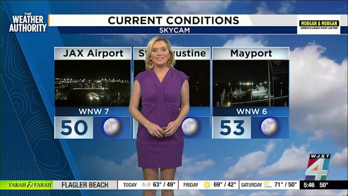 Chilly mornings and dry spell continue across Northeast Florida, Southeast Georgia