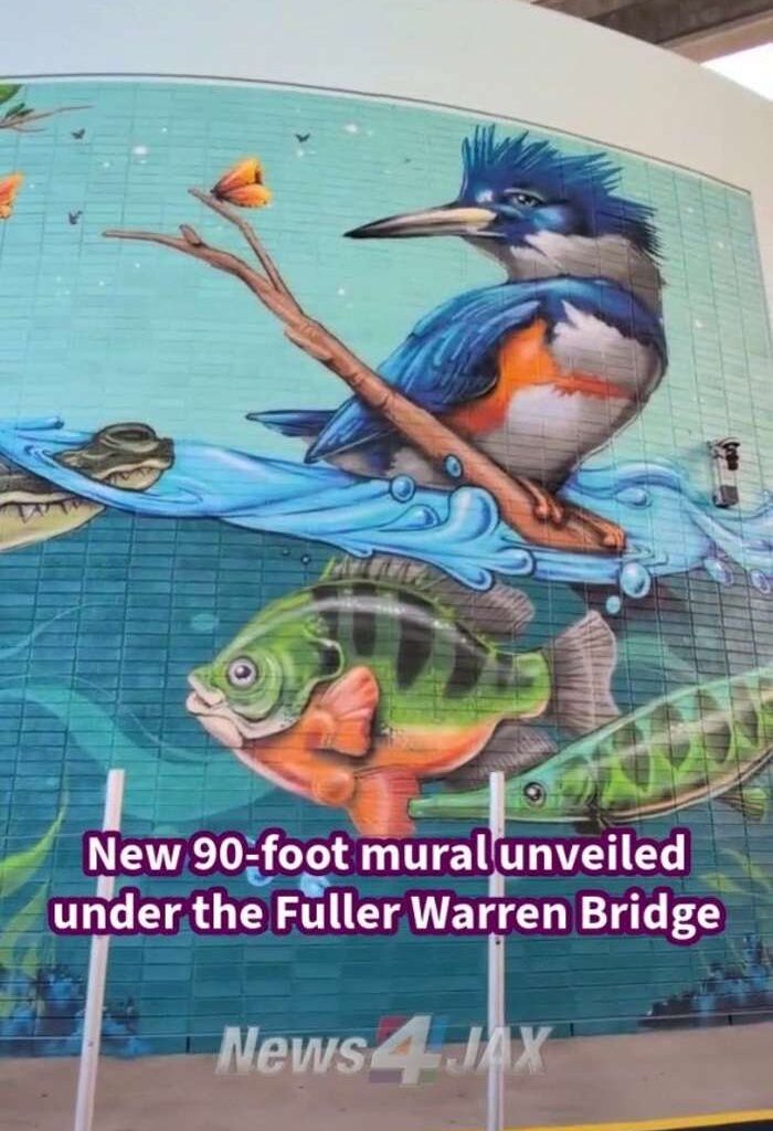 New mural unveiled under the Fuller Warren Bridge