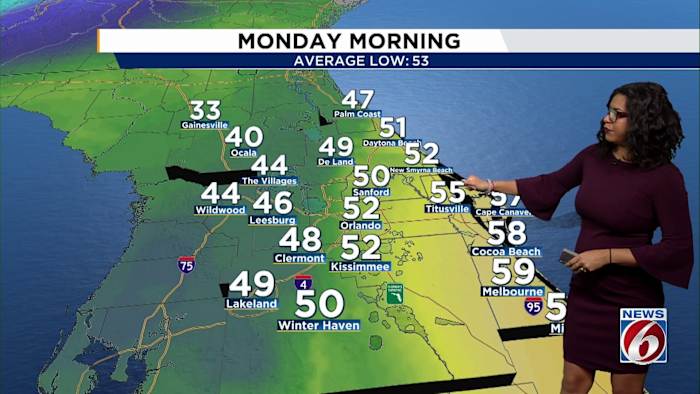 Central Florida can expect dramatic temperature drop, windy conditions Sunday night