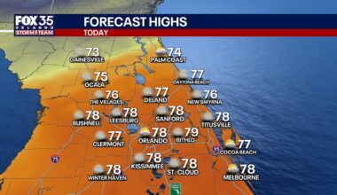 Orlando weather: Warming Sunday before cold front arrives