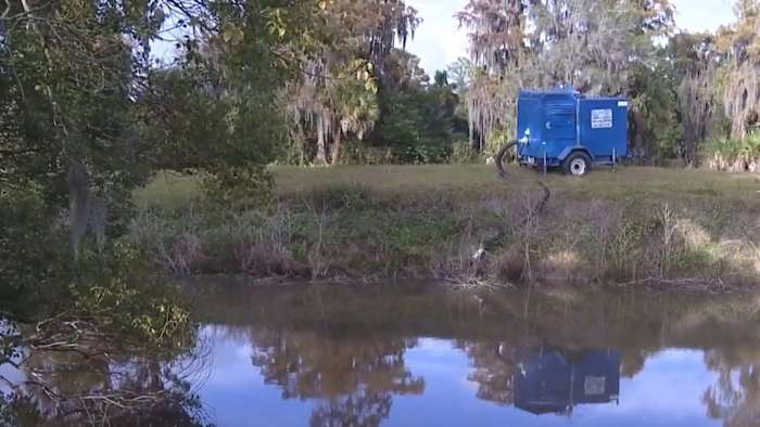 Raw sewage spills near Lake Orlando after sewer line damaged by contractor
