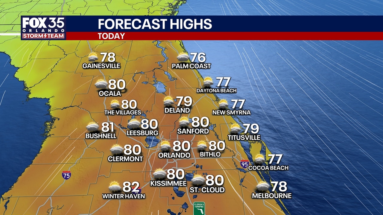 Orlando weather: Cloudy Thursday as rain chances increase