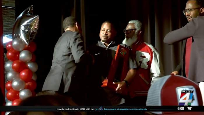 Mayor Deegan, other leaders honor Raines High School community after Vikings state championship win