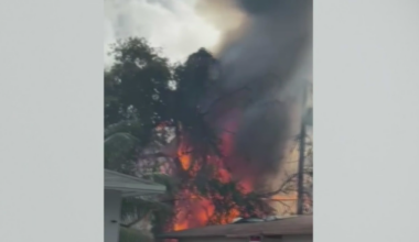 Backyard fire at Miami duplex displaces family, knocks out power to dozens