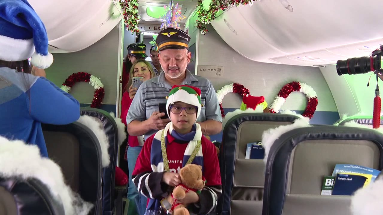 50 Muma Children's Hospital patients board Polar Express-themed flight at TPA to North Pole