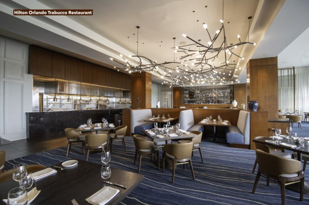 Trabucco, the Hilton's signature Italian restaurant, received to a total refresh and an updated menu. (Courtesy of RIDA Development)