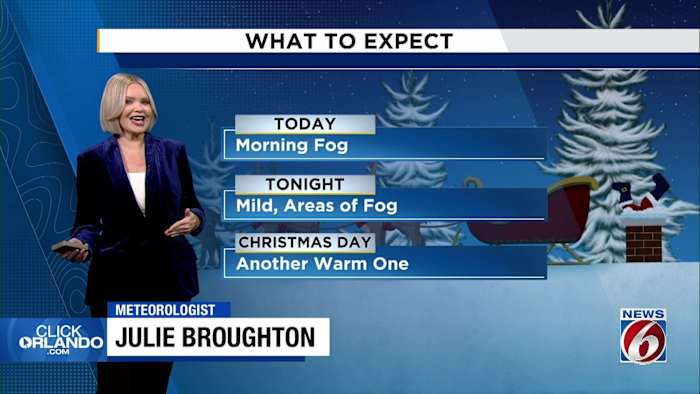Central Florida to see warm, dry Christmas with temperature drop not far behind