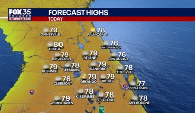 Orlando weather: Warm temps this weekend, big chill next week