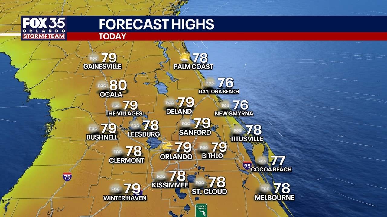 Orlando weather: Warm temps this weekend, big chill next week