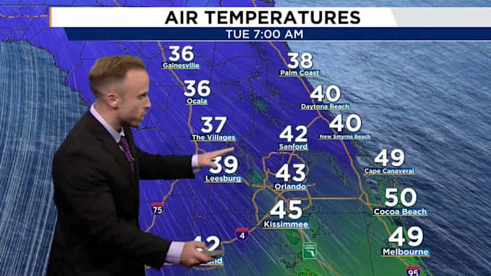 Prepare for what could be a frigid New Year’s in Central Florida after a pleasant Christmas