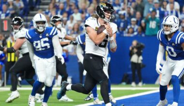 Trevor Lawrence runs for 2 scores as Jaguars close in on AFC South title with 23-17 win over Colts