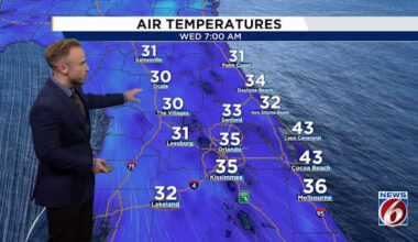 Bundle up for your New Year’s Eve plans as strong punch of cold heading for Central Florida
